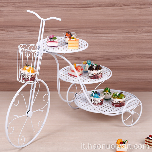 Vassoio snack da tavolo da bicicletta piatto da frutta compleanno compleanno